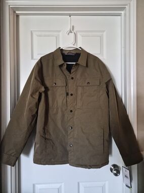 Free Country Olive Field Jacket with Button Front
